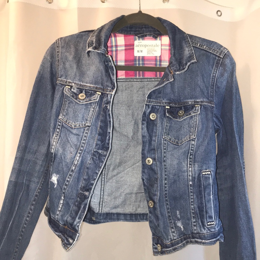 Distressed Aeropostale Denim Jacket
